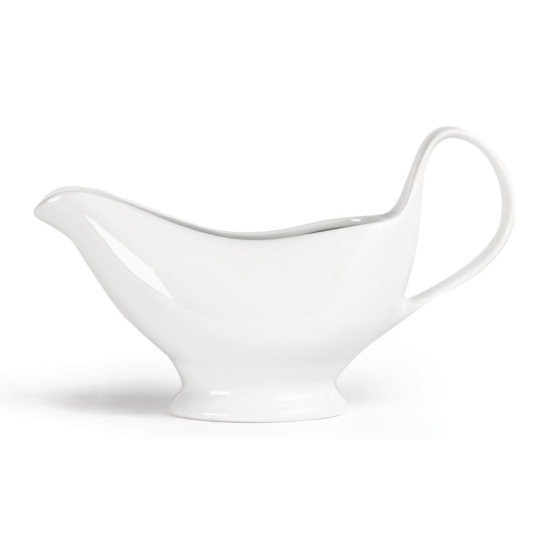 Olympia Whiteware Gravy Boats 340ml 12oz (6 Pack) (Pack of 6) • PAS-U831