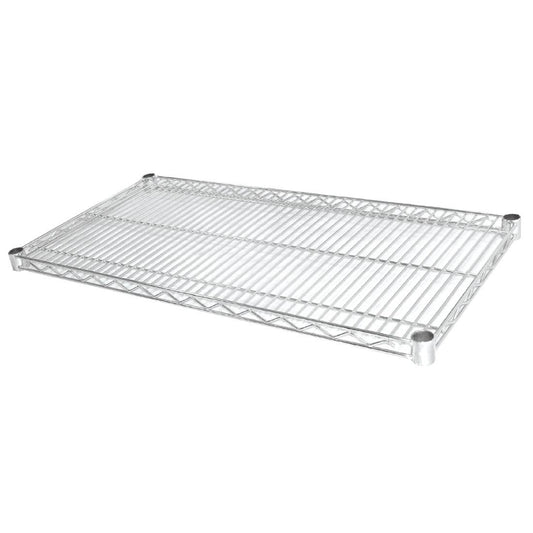 2 x Vogue Chrome Wire Shelves 1220 x 610mm (Pack of 2) • PAS-U893