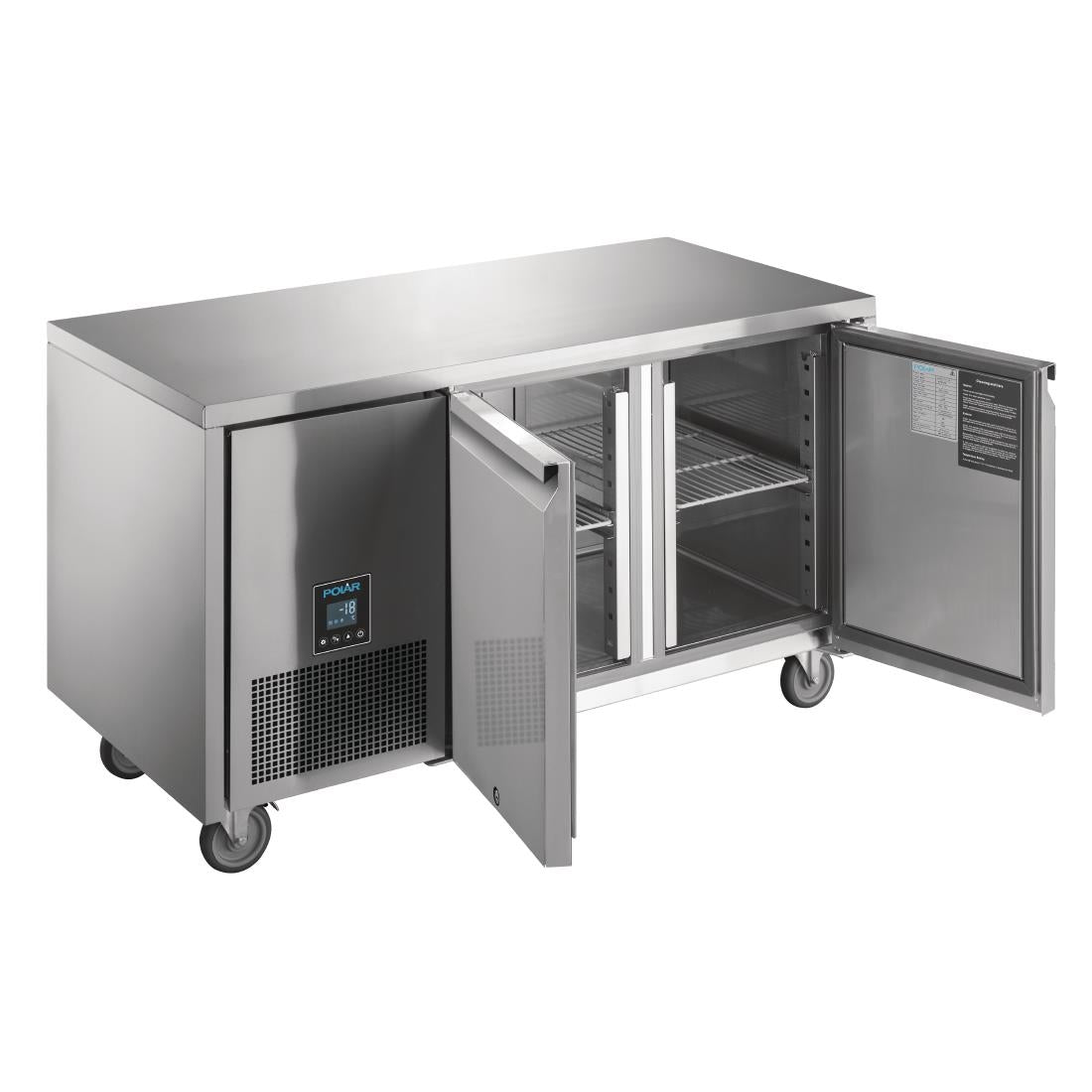 Polar U-Series Premium Double Door Counter Freezer 267Ltr • PAS-UA006-A
