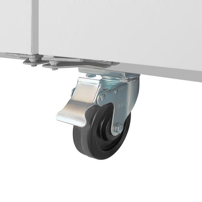 Polar U-Series GN Saladette Counter with Square Sneeze Guard 2 Door • PAS-UA017-A