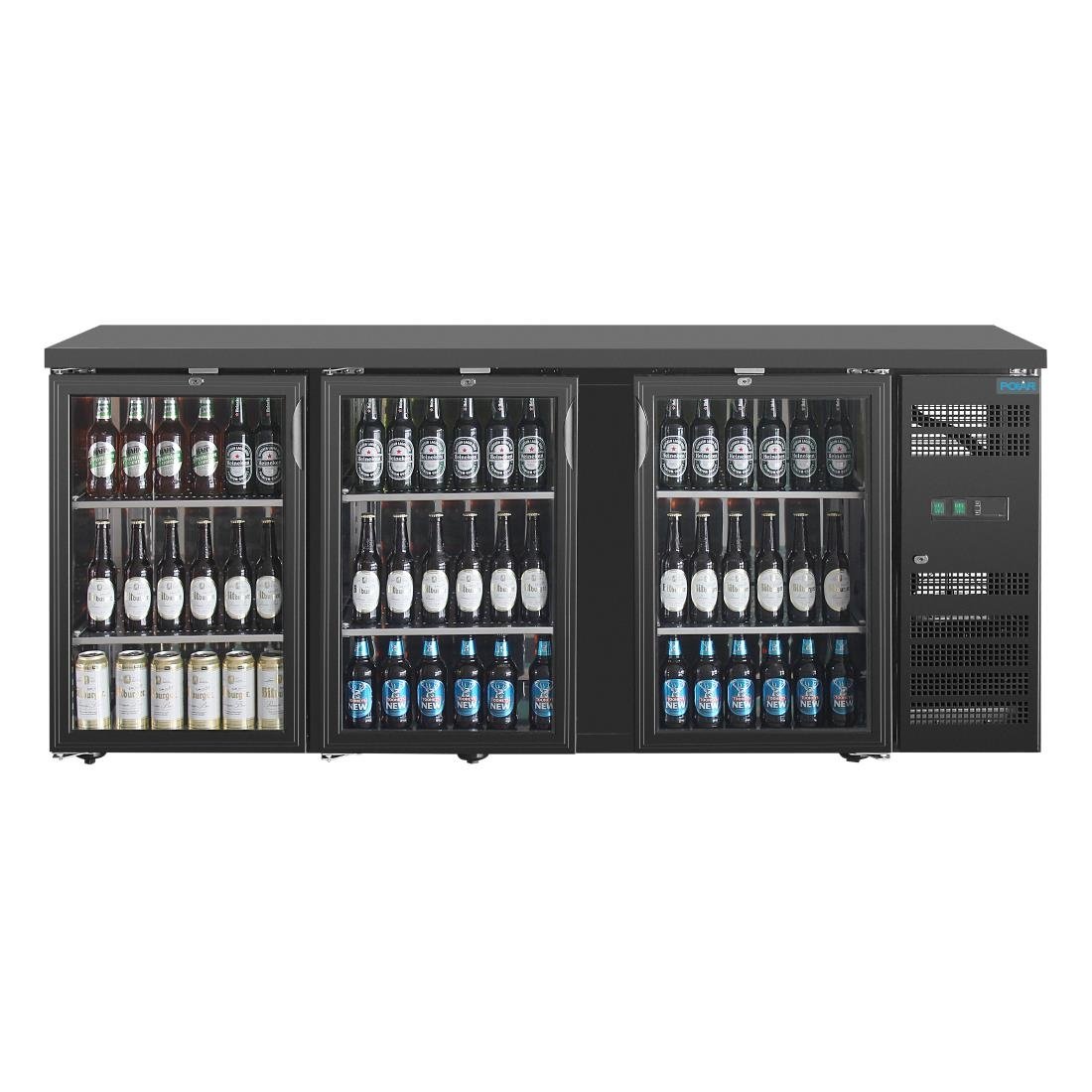 Polar U-Series Back Bar Cooler 3 door Display • PAS-UA022-A