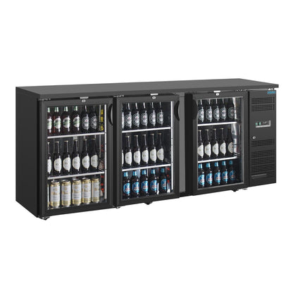 Polar U-Series Back Bar Cooler 3 door Display • PAS-UA022-A