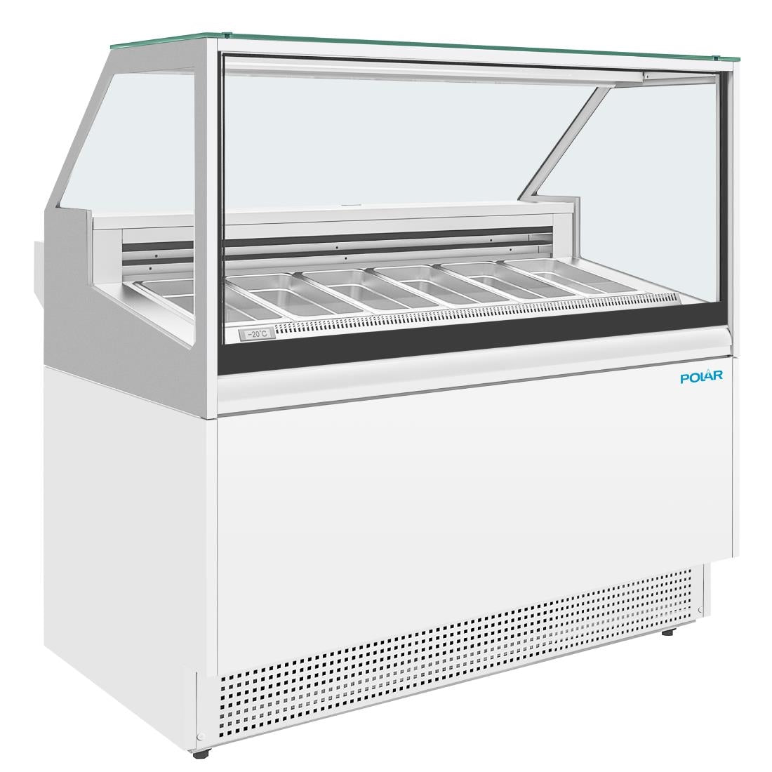 Polar U-Series 6 Pan Ice Cream Serve Over Cabinet Freezer • PAS-UA058-A
