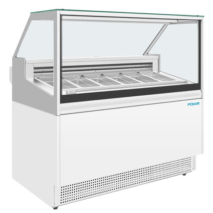 Polar U-Series 6 Pan Ice Cream Serve Over Cabinet Freezer • PAS-UA058-A