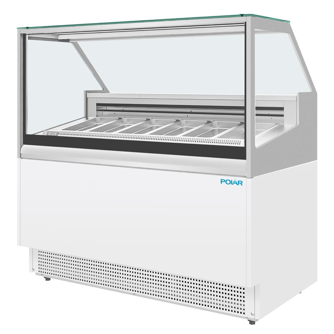 Polar U-Series 6 Pan Ice Cream Serve Over Cabinet Freezer • PAS-UA058-A