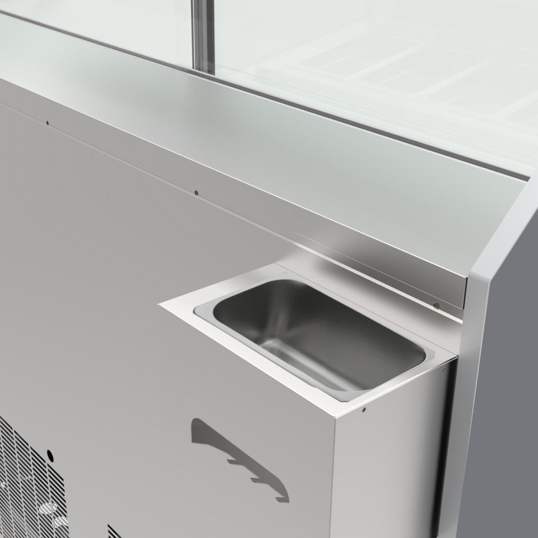 Polar U-Series 6 Pan Ice Cream Serve Over Cabinet Freezer • PAS-UA058-A