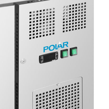 Polar U-Series Two Door Counter Fridge with Glass Doors • PAS-UA068-A