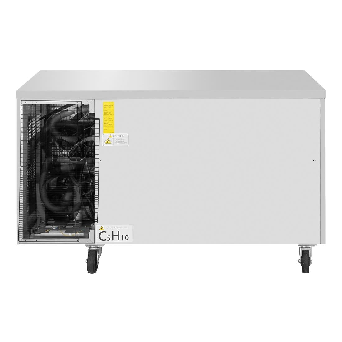 Polar U-Series Double Door Counter Fridge/Freezer • PAS-UA086-A