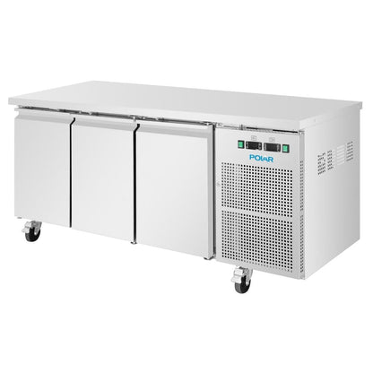 Polar U-Series Three Door Counter Fridge/Freezer • PAS-UA087-A