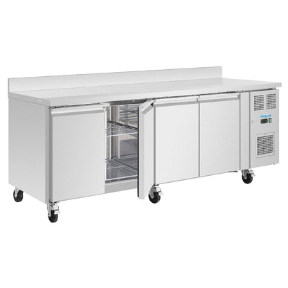 Polar U-Series Four Door Counter Fridge with Upstand • PAS-UA095-A