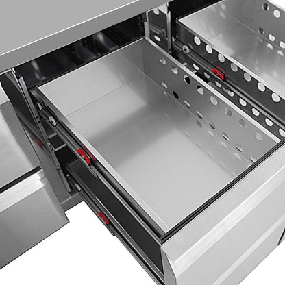 Polar U-Series Six Drawer Gastronorm Counter Fridge • PAS-UA101-A