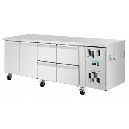 Polar U-Series Double Door Counter Fridge 616Ltr • PAS-UA104-A
