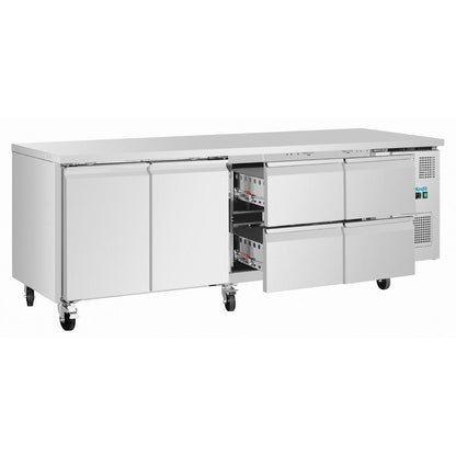 Polar U-Series Double Door Counter Fridge 616Ltr • PAS-UA104-A