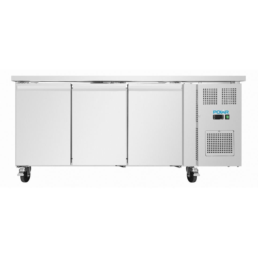 Polar U-Series Triple Door Slimline Counter Fridge 398Ltr • PAS-UA106-A
