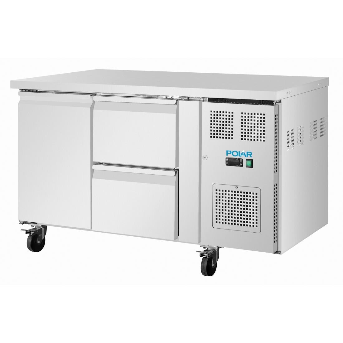 Polar U-Series One Door and Two Drawer Counter Fridge • PAS-UA108-A