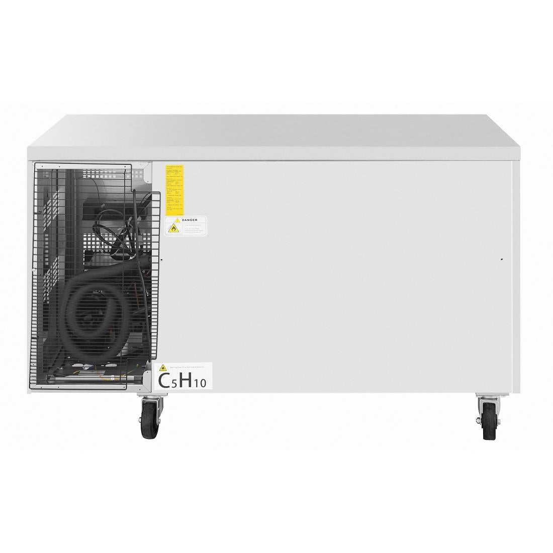 Polar U-Series One Door and Two Drawer Counter Fridge • PAS-UA108-A