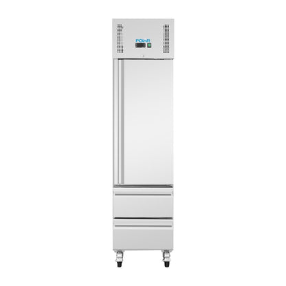 Polar U-Series Single Door and Two Drawer Slimline GN Cabinet Fridge • PAS-UA112-A