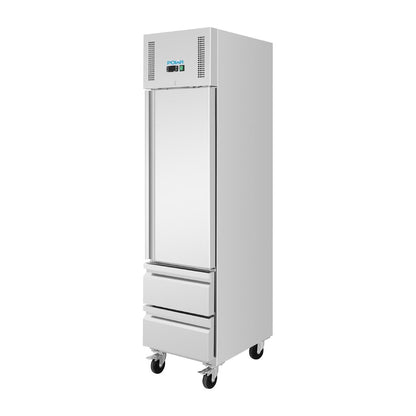 Polar U-Series Single Door and Two Drawer Slimline GN Cabinet Fridge • PAS-UA112-A