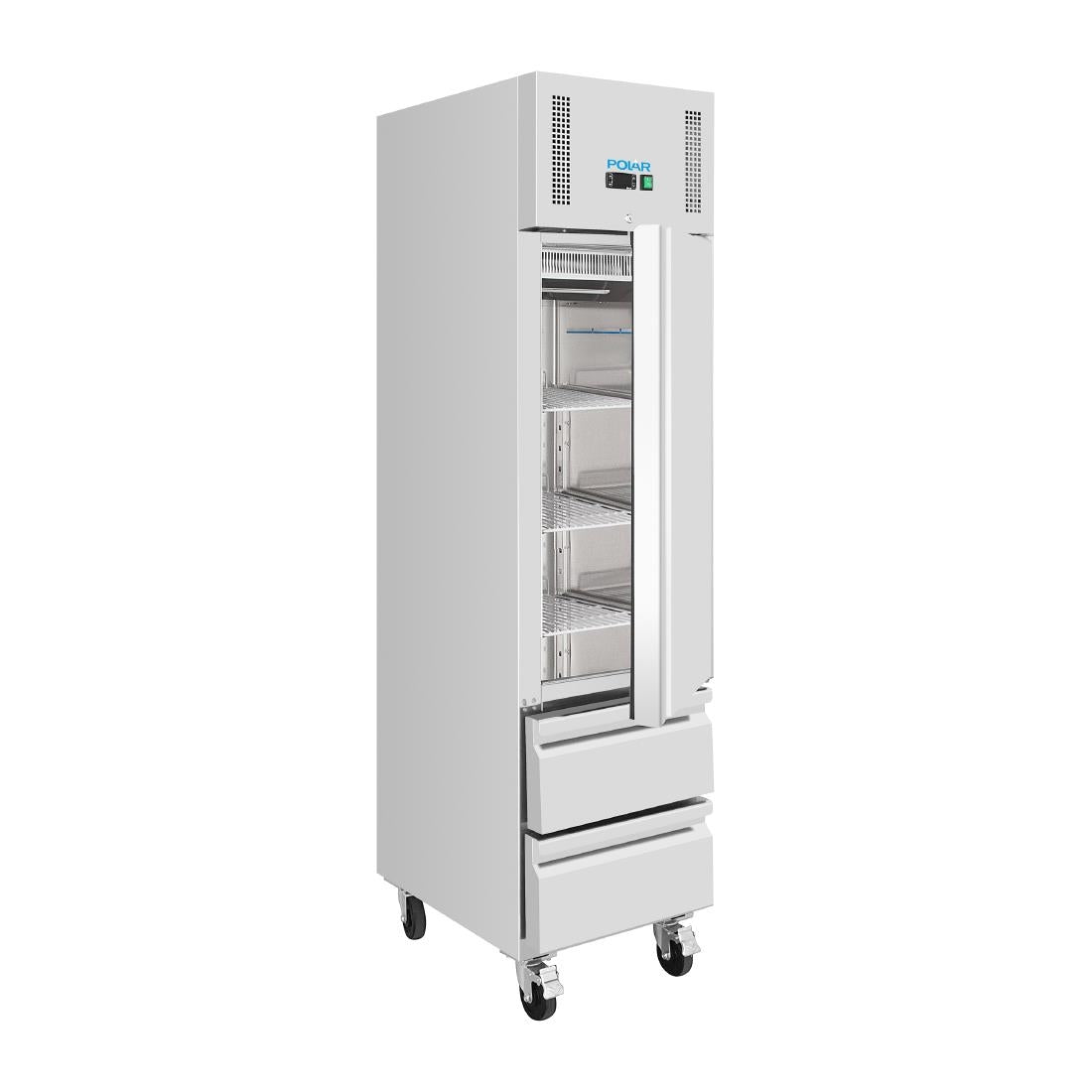 Polar U-Series Single Door and Two Drawer Slimline GN Cabinet Fridge • PAS-UA112-A