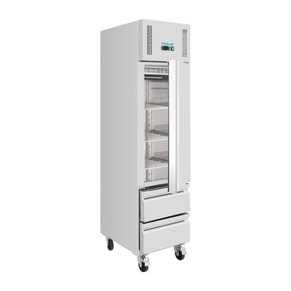 Polar U-Series Single Door and Two Drawer Slimline GN Cabinet Fridge • PAS-UA112-A