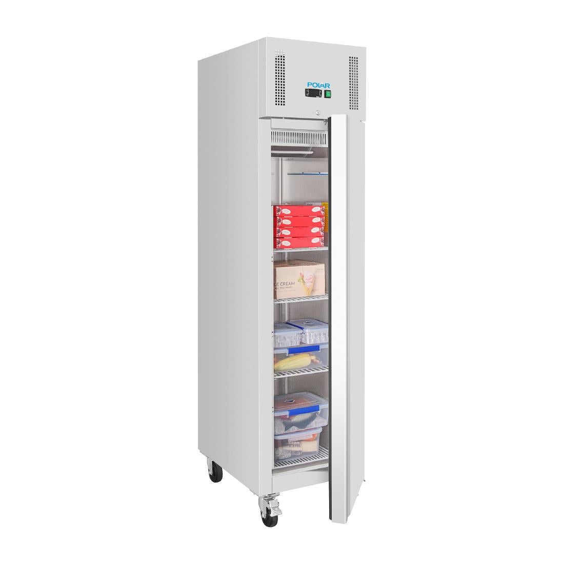 Polar U-Series Single Door Slimline GN Cabinet Freezer • PAS-UA114-A