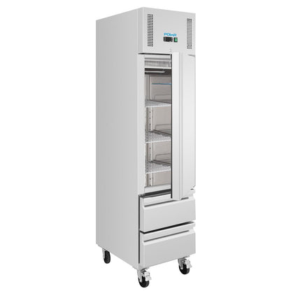 Polar G-Series Single Door and 2 Drawer Slimline GN Cabinet Freezer • PAS-UA116-A