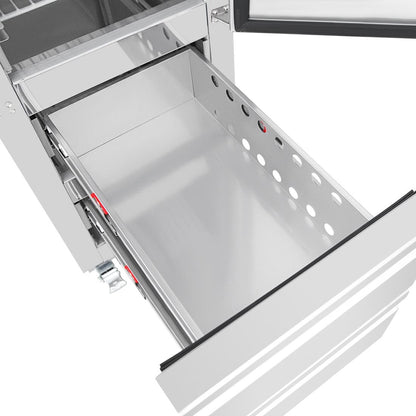 Polar G-Series Single Door and 2 Drawer Slimline GN Cabinet Freezer • PAS-UA116-A