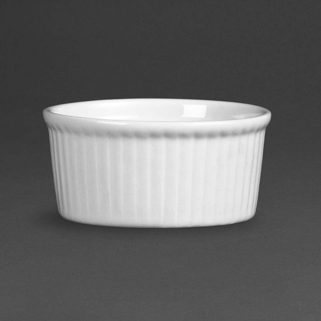 Olympia Whiteware Ramekin - 80mm 90ml 3.04fl oz (12 Pack) (Diameter: 80mm. 90ml / 3oz. Pack quantity 12) • PAS-W414