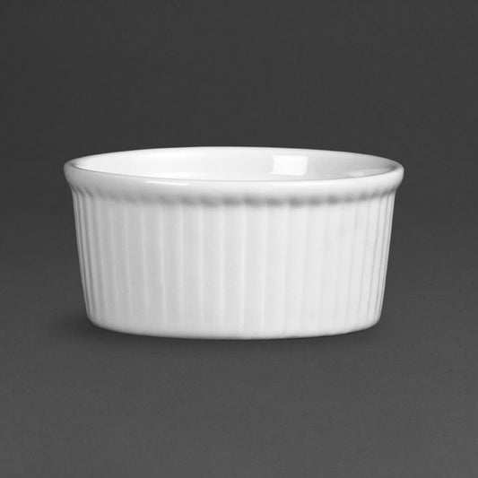 Olympia Whiteware Ramekin - 80mm 90ml 3.04fl oz (12 Pack) (Diameter: 80mm. 90ml / 3oz. Pack quantity 12) • PAS-W414