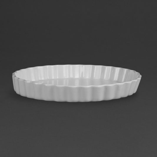 Olympia Whiteware Flan Dishes 297mm (6 Pack) • PAS-W416