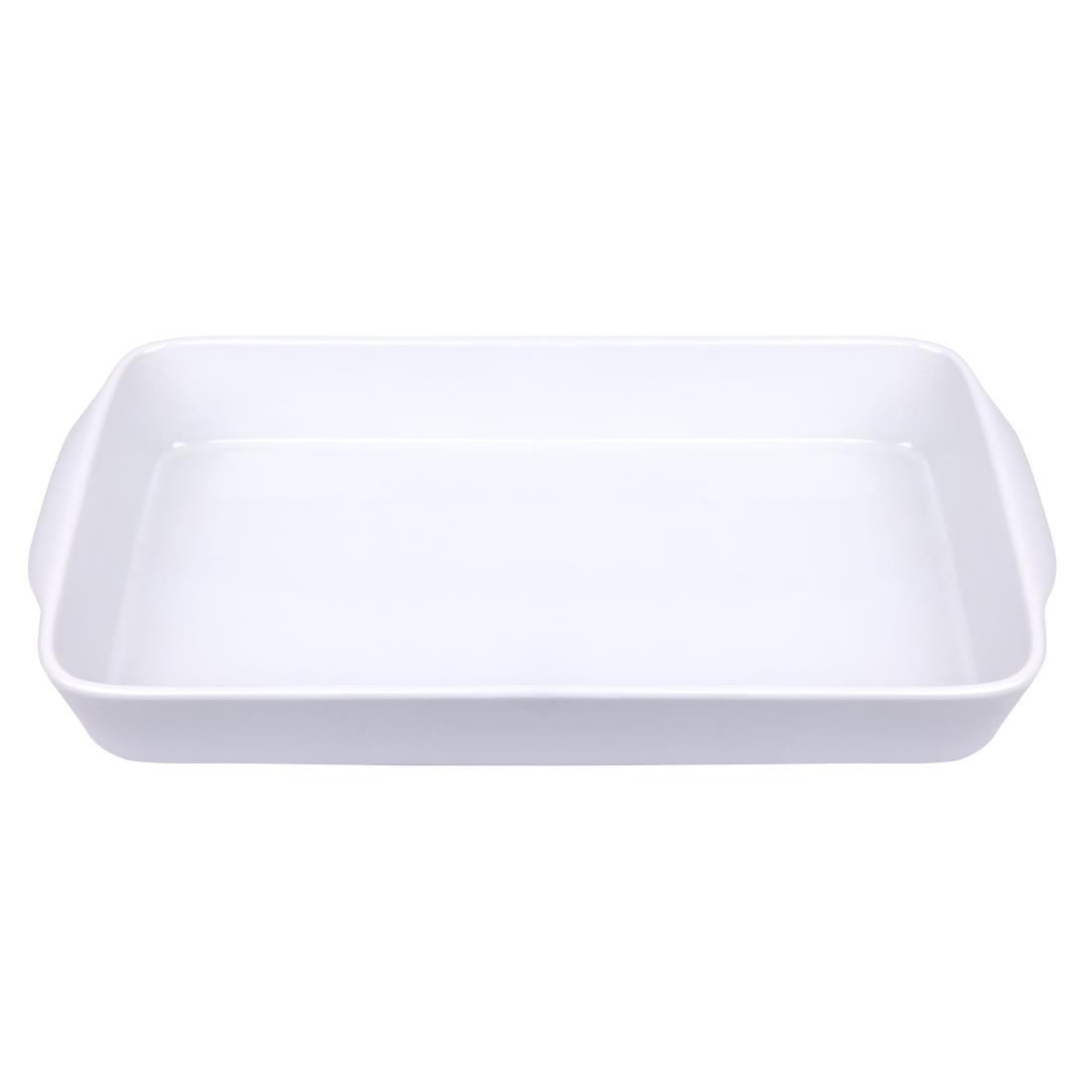 Olympia Whiteware Oblong Roasting Dishes 395 x 219mm (6 Pack) • PAS-W417