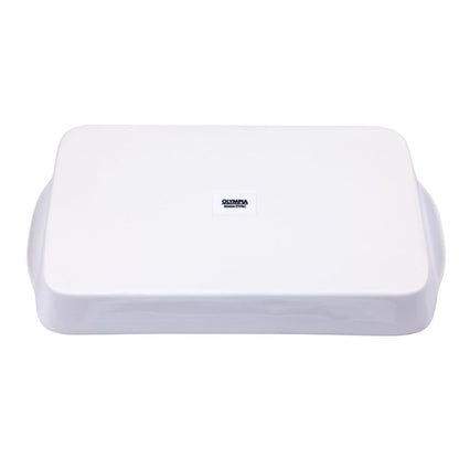 Olympia Whiteware Oblong Roasting Dishes 395 x 219mm (6 Pack) • PAS-W417