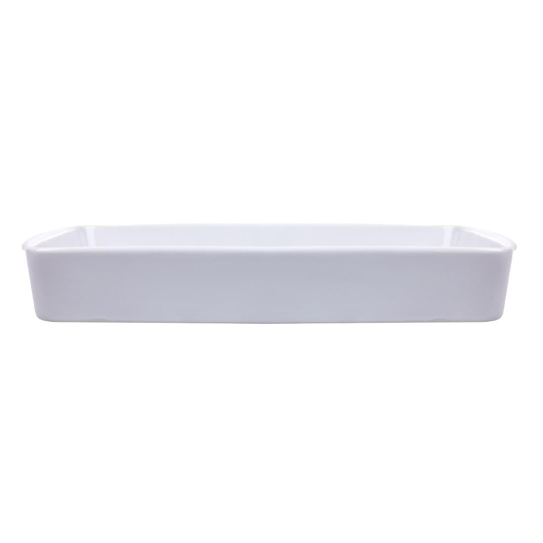 Olympia Whiteware Oblong Roasting Dishes 305 x 163mm (6 Pack) • PAS-W419