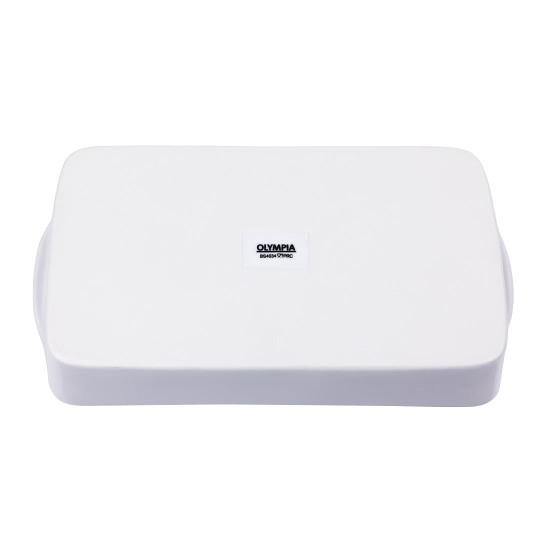 Olympia Whiteware Oblong Roasting Dishes 305 x 163mm (6 Pack) • PAS-W419