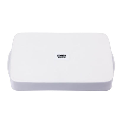 Olympia Whiteware Oblong Roasting Dishes 305 x 163mm (6 Pack) • PAS-W419