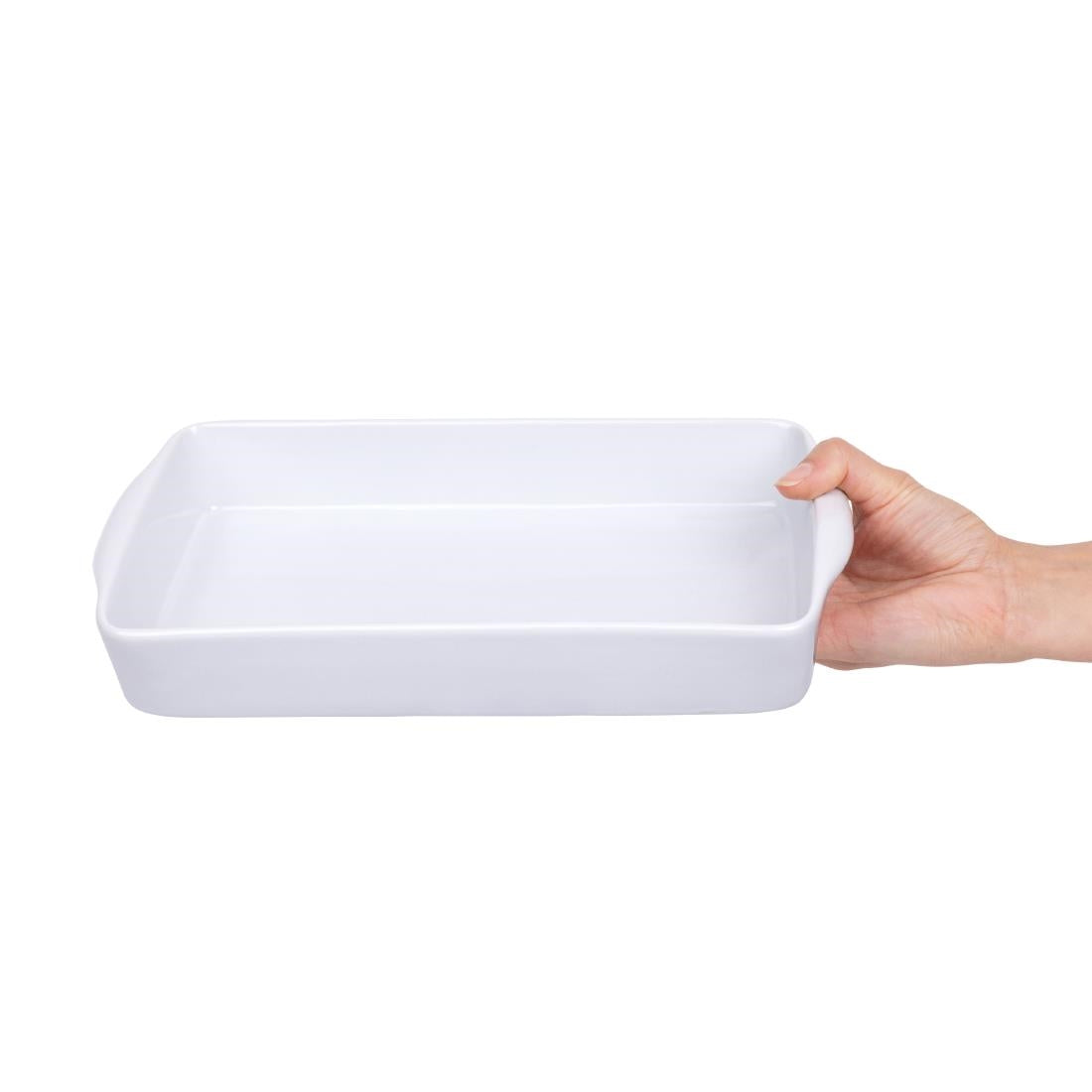 Olympia Whiteware Oblong Roasting Dishes 305 x 163mm (6 Pack) • PAS-W419