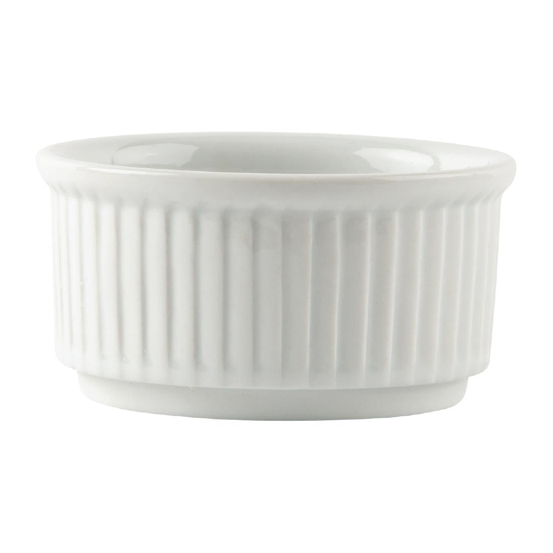 Olympia Whiteware Stacking Ramekin - 85mm (12 Pack) (Diameter: 85mm. Pack quantity: 12) • PAS-W421