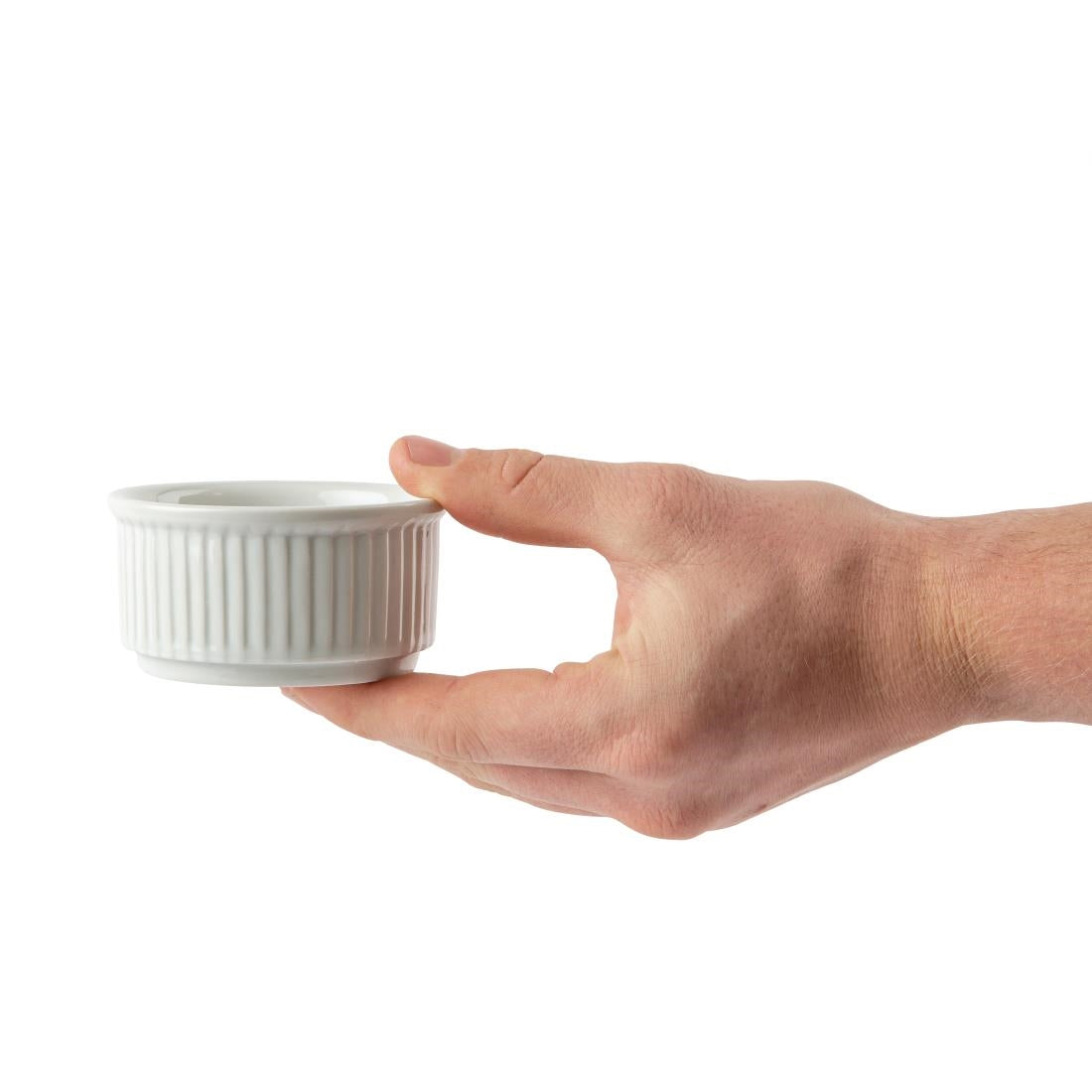 Olympia Whiteware Stacking Ramekin - 85mm (12 Pack) (Diameter: 85mm. Pack quantity: 12) • PAS-W421
