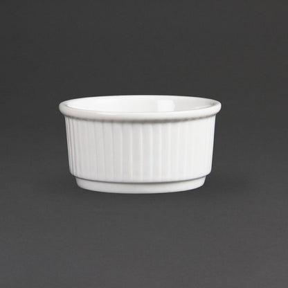Olympia Whiteware Stacking Ramekin - 85mm (12 Pack) (Diameter: 85mm. Pack quantity: 12) • PAS-W421