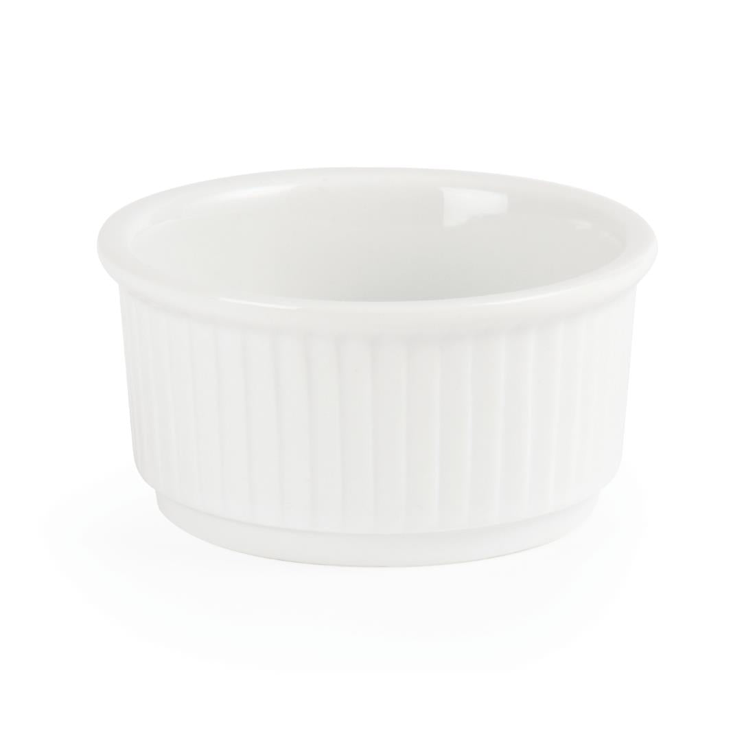 Olympia Whiteware Stacking Ramekin - 85mm (12 Pack) (Diameter: 85mm. Pack quantity: 12) • PAS-W421