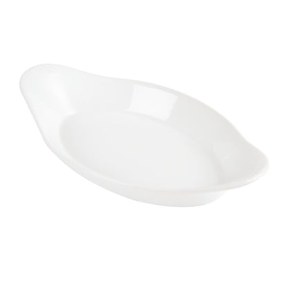 Olympia Whiteware Oval Eared Dishes 229 x 127mm (6 Pack) (Pack of 6) • PAS-W427
