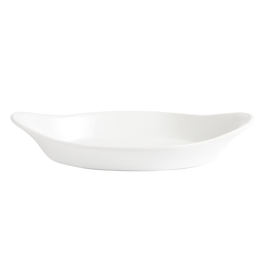 Olympia Whiteware Oval Eared Dishes 229 x 127mm (6 Pack) (Pack of 6) • PAS-W427