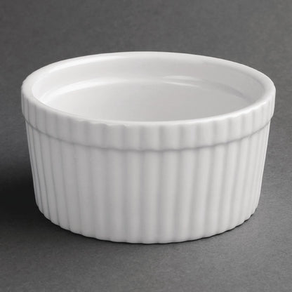 Olympia Whiteware Souffle Dish 105mm (6 Pack) (105(Ø)mm. Pack quantity: 6) • PAS-W431