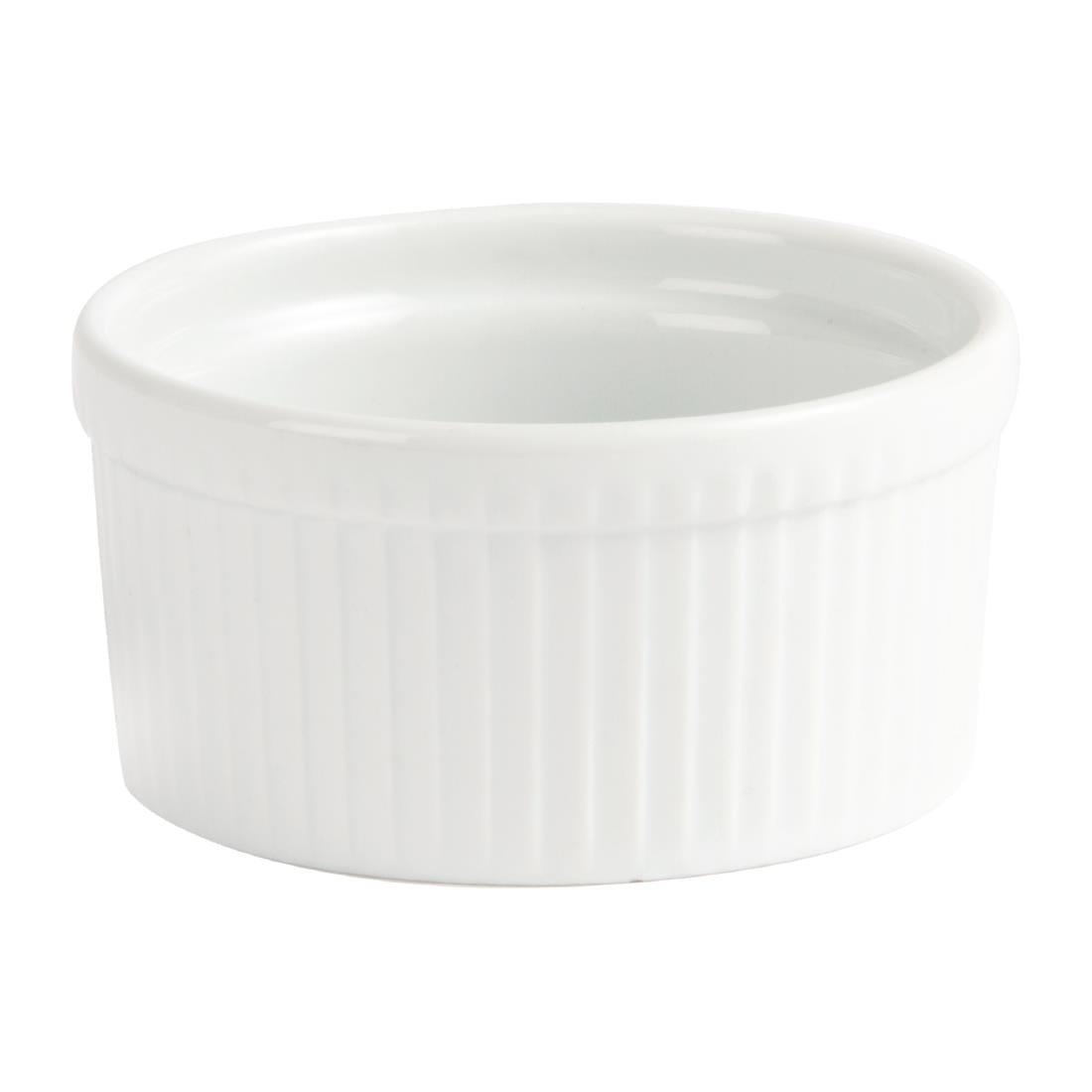 Olympia Whiteware Souffle Dish 105mm (6 Pack) (105(Ø)mm. Pack quantity: 6) • PAS-W431