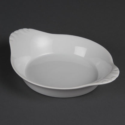 Olympia Whiteware Round Eared Dishes 220mm (6 Pack) (Pack of 6) • PAS-W433