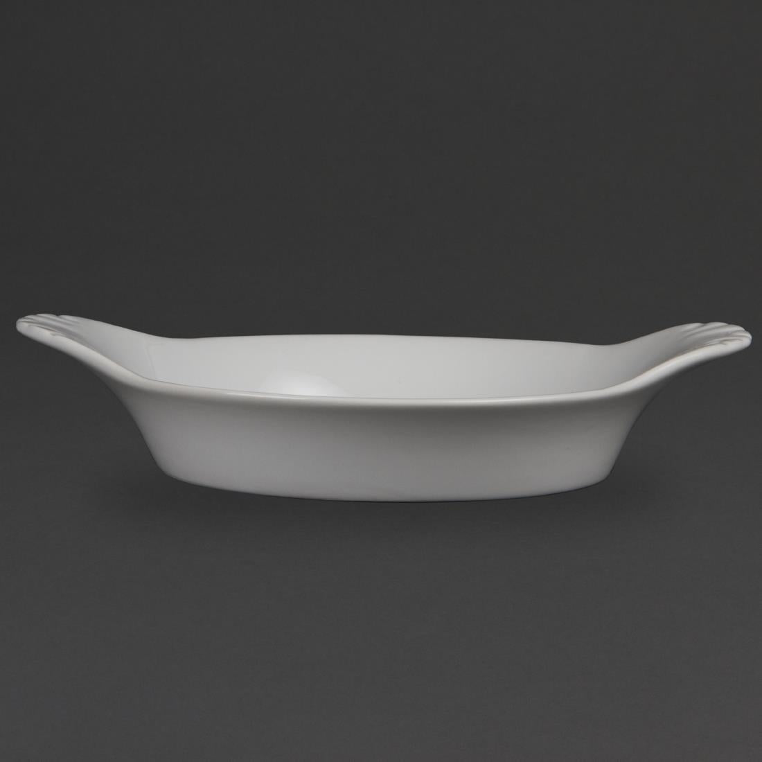 Olympia Whiteware Round Eared Dishes 220mm (6 Pack) (Pack of 6) • PAS-W433