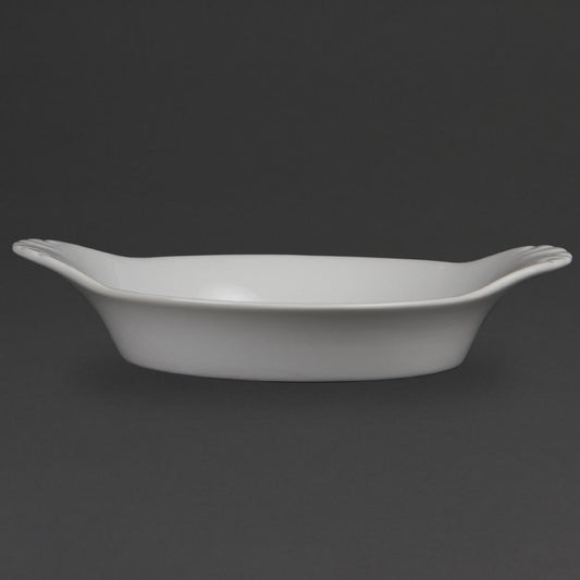 Olympia Whiteware Round Eared Dishes 220mm (6 Pack) (Pack of 6) • PAS-W433