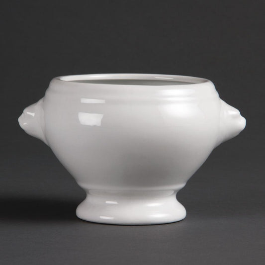 Olympia Whiteware Lion Head Soup Bowl - 105mm (6 Pack) (105(Ø)mm / 4.1" | Pack quantity: 6) • PAS-W442