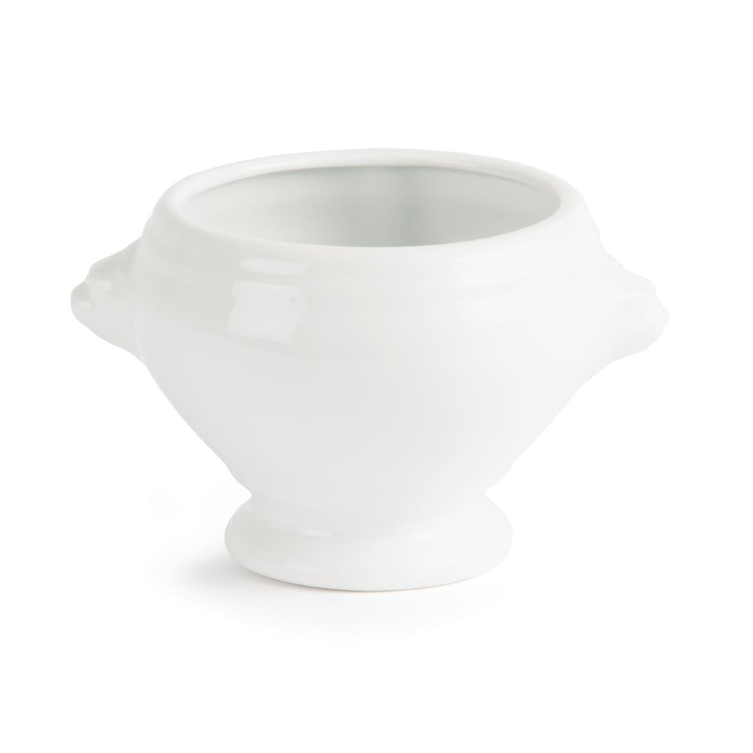 Olympia Whiteware Lion Head Soup Bowl - 105mm (6 Pack) (105(Ø)mm / 4.1" | Pack quantity: 6) • PAS-W442