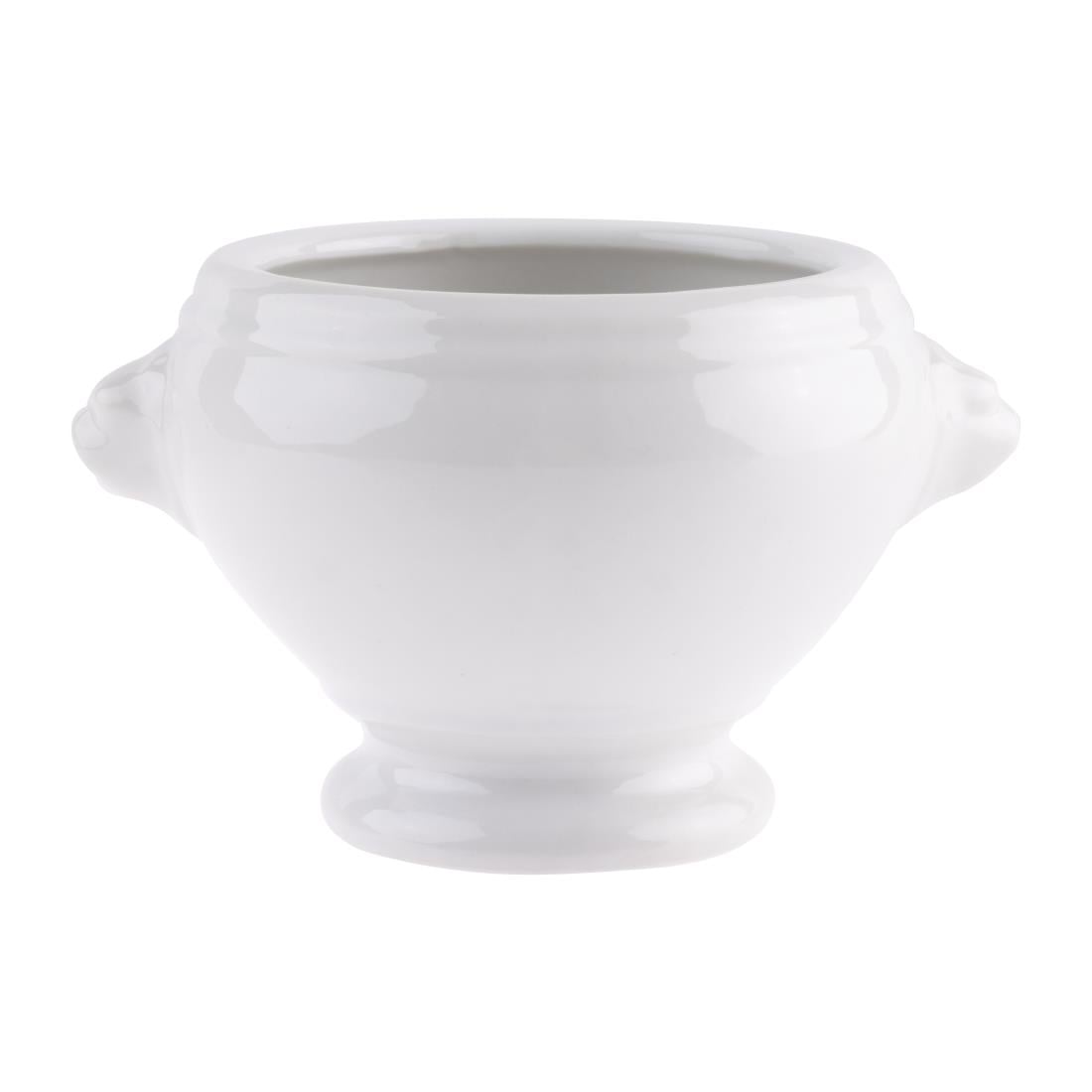 Olympia Whiteware Lion Head Soup Bowl - 105mm (6 Pack) (105(Ø)mm / 4.1" | Pack quantity: 6) • PAS-W442